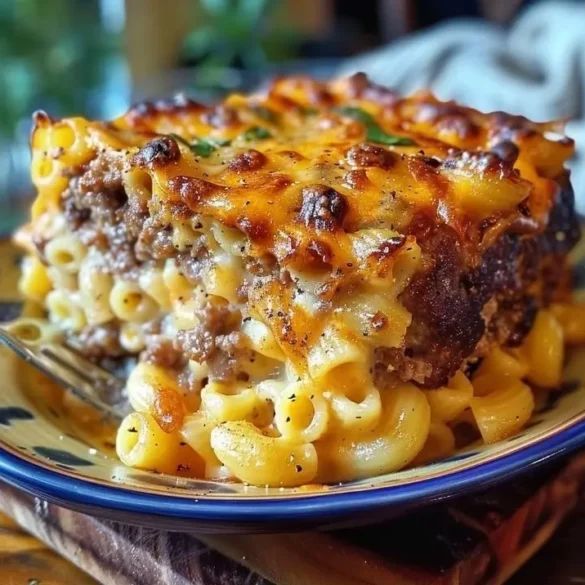 Mac and Cheese Meatloaf Casserole Mac and Cheese Meatloaf Casserole