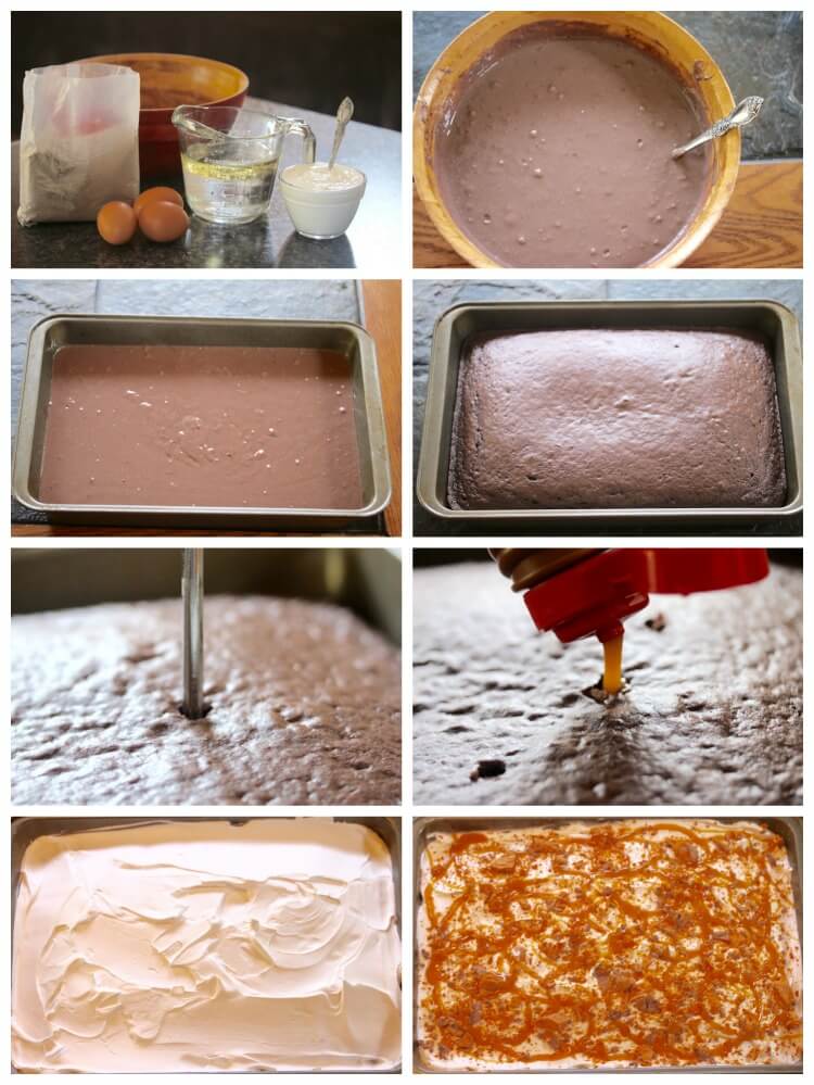 Butterfinger Bomb Cake