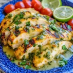 Grilled Salsa Verde Pepper Jack Chicken