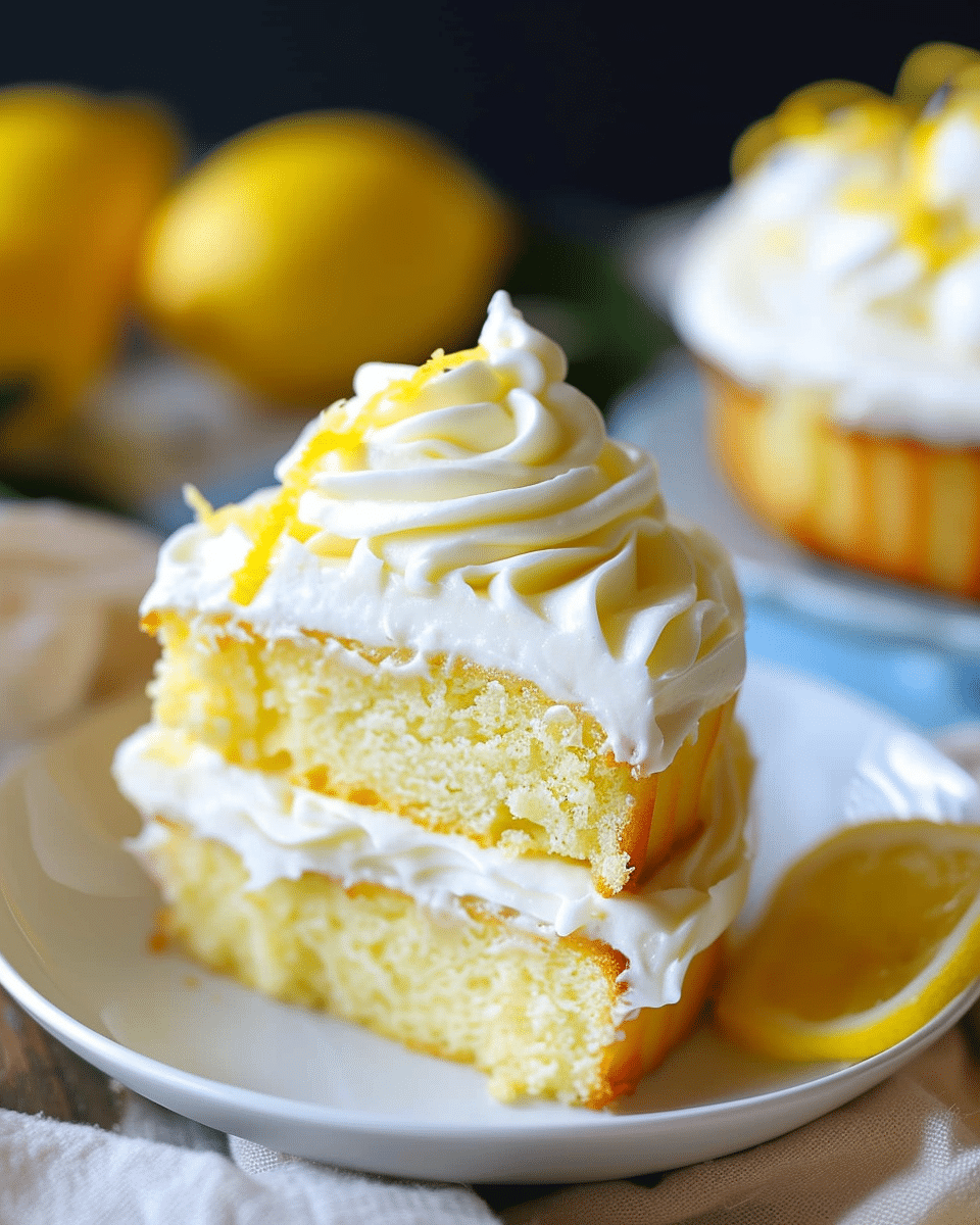 Lemon Velvet Cake with Lemon Cream Cheese Frosting