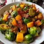 Maple Glazed Brussels Sprouts and Butternut Squash Bliss