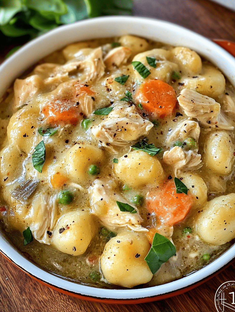 One Pot Gnocchi Chicken Pot Pie