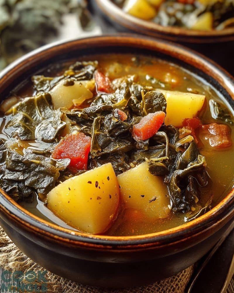 Southern-Style Collard Green and Potato Stew Recipe