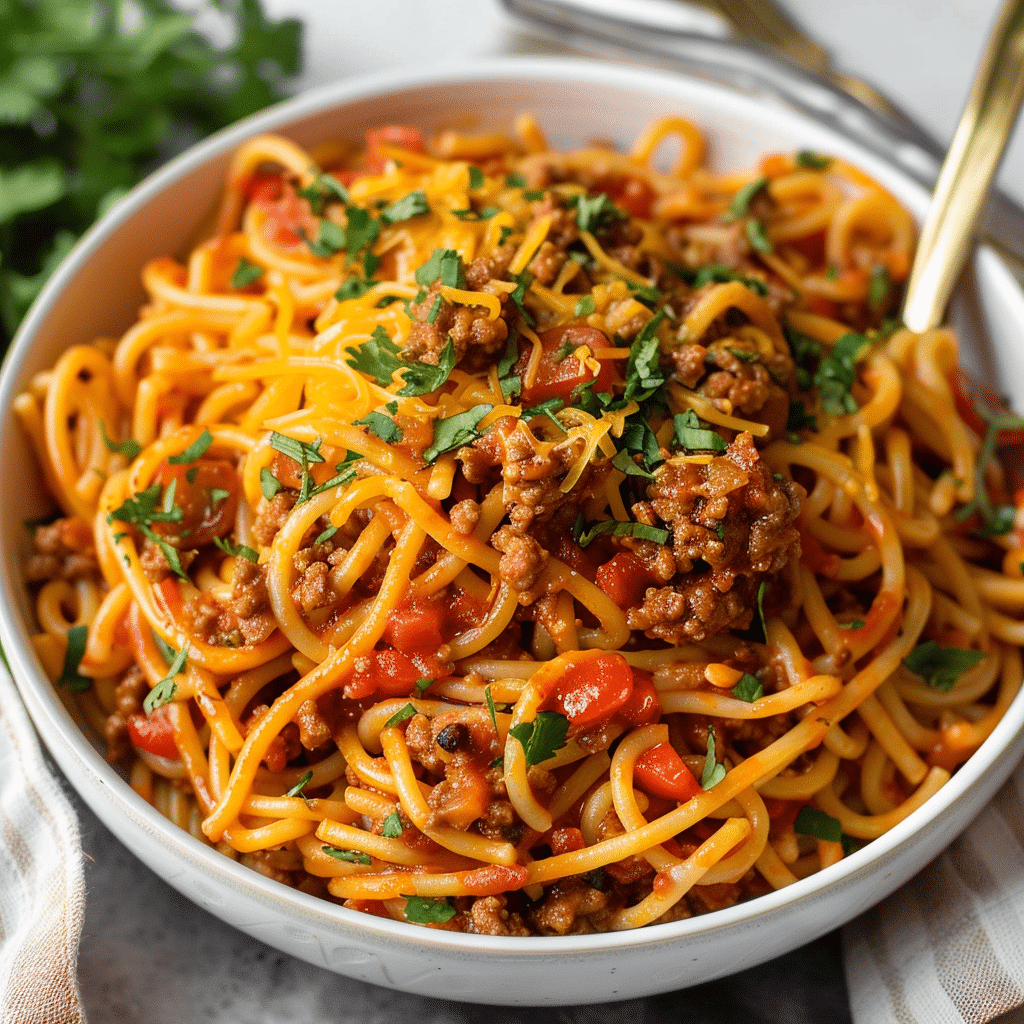 Taco Spaghetti To Die For