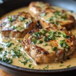The best Smothered Boneless Pork Chops in Garlic Sauce