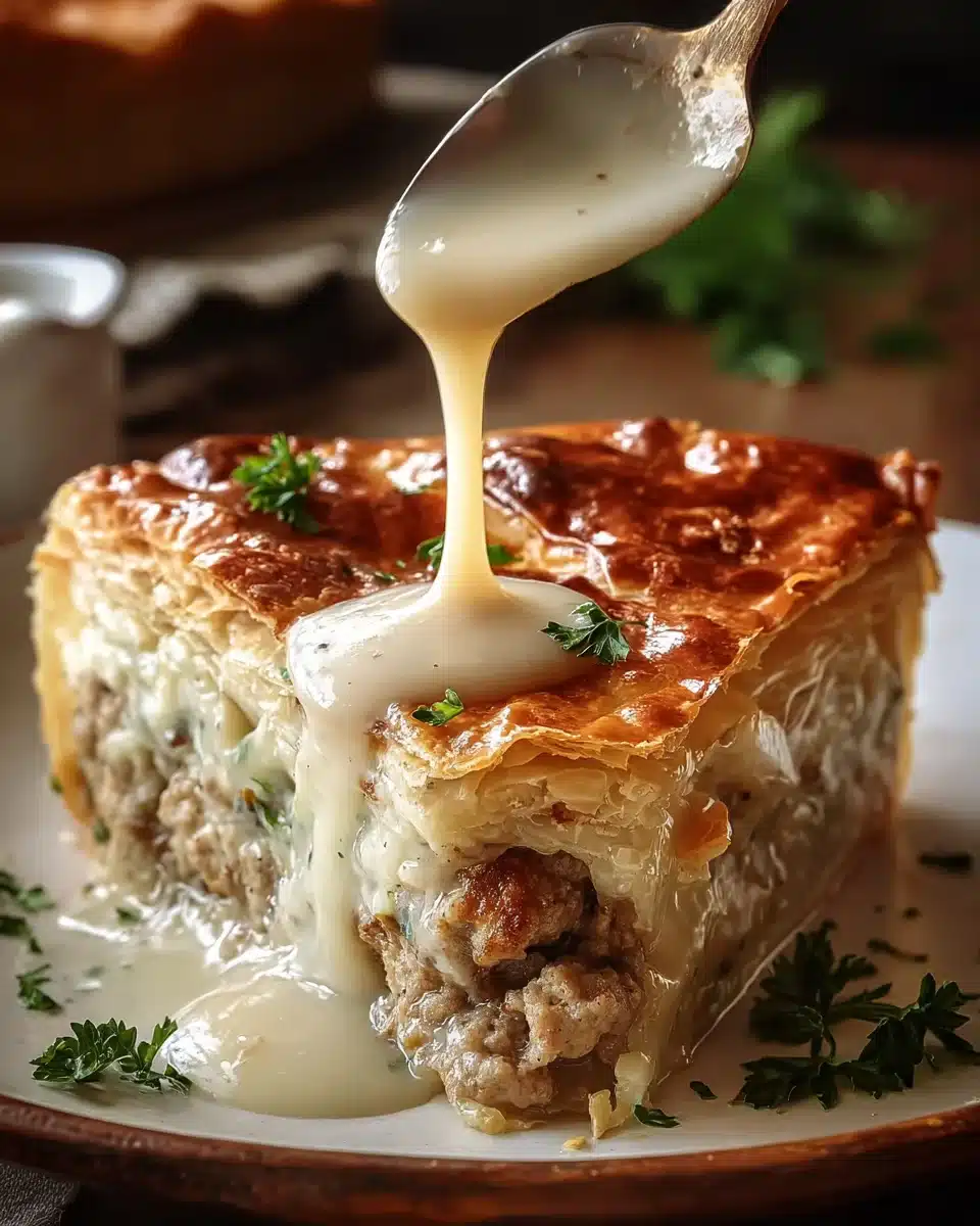 Sausage Gravy Puff Pie
