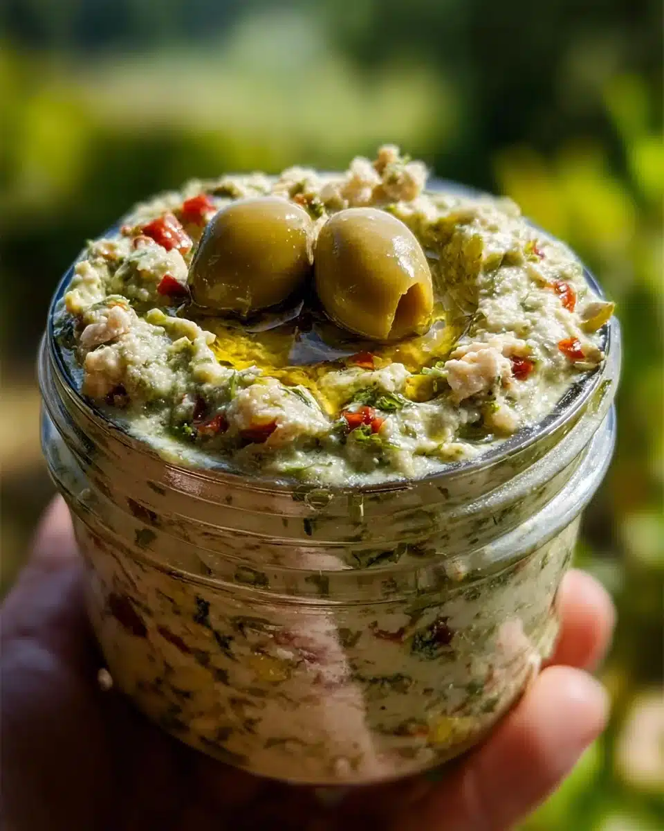 Olive Lovers’ Dream Dip – Creamy Feta & Green Olive Spread