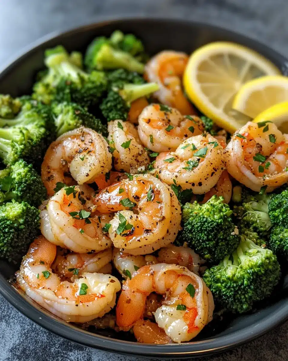 Healthy Garlic Butter Shrimp and Broccoli