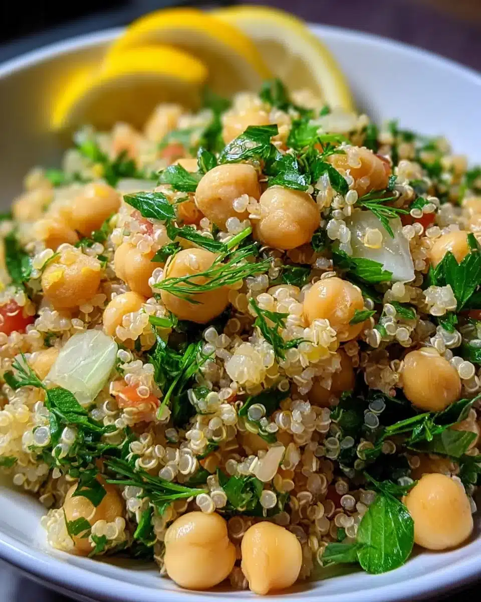 Lemon Herb Quinoa with Chickpeas