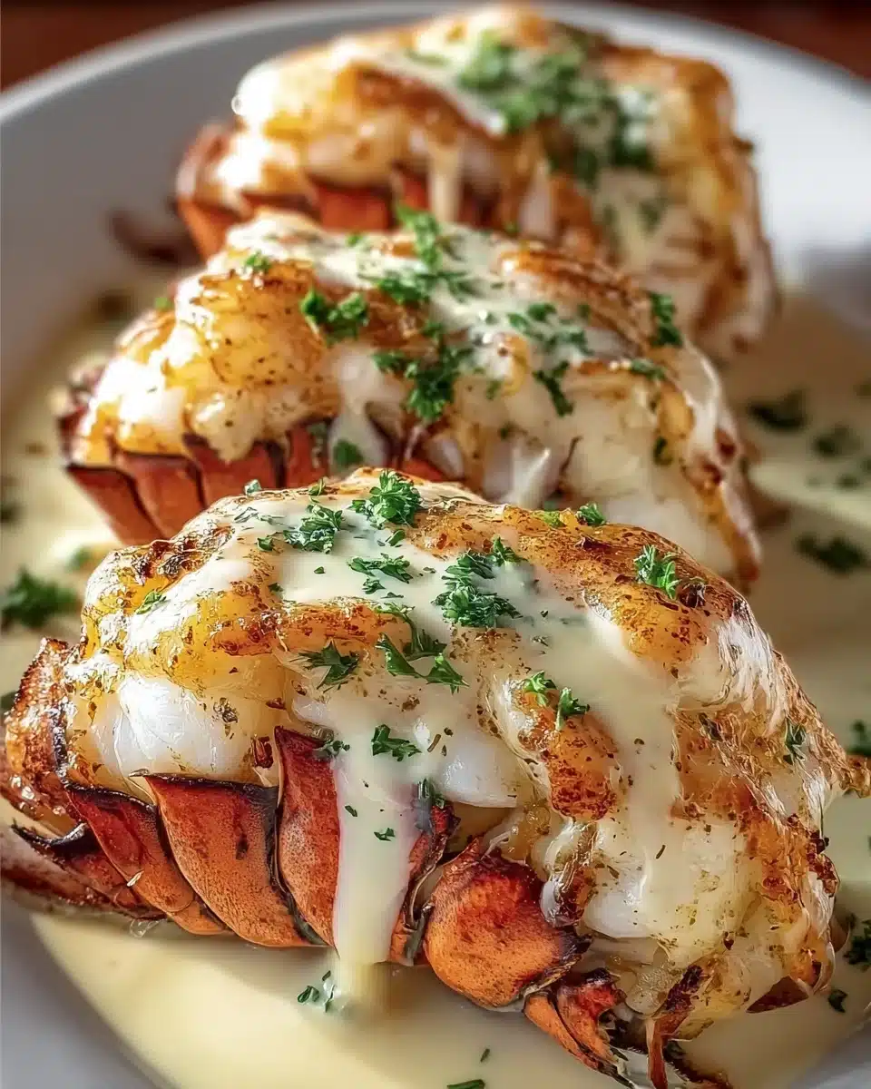 Easy Creamy Garlic Lobster Tails Made in Minutes!