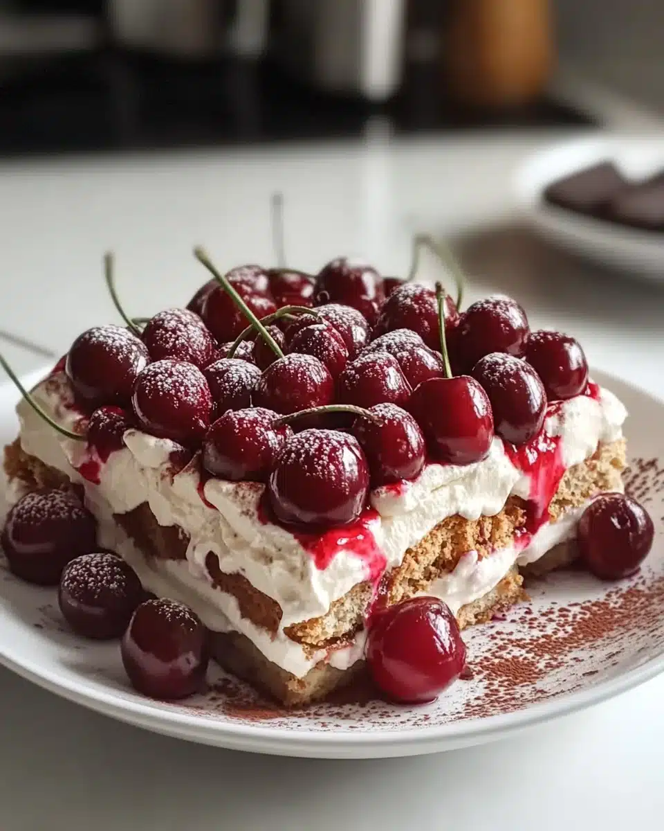 Cherry Amaretto Tiramisu