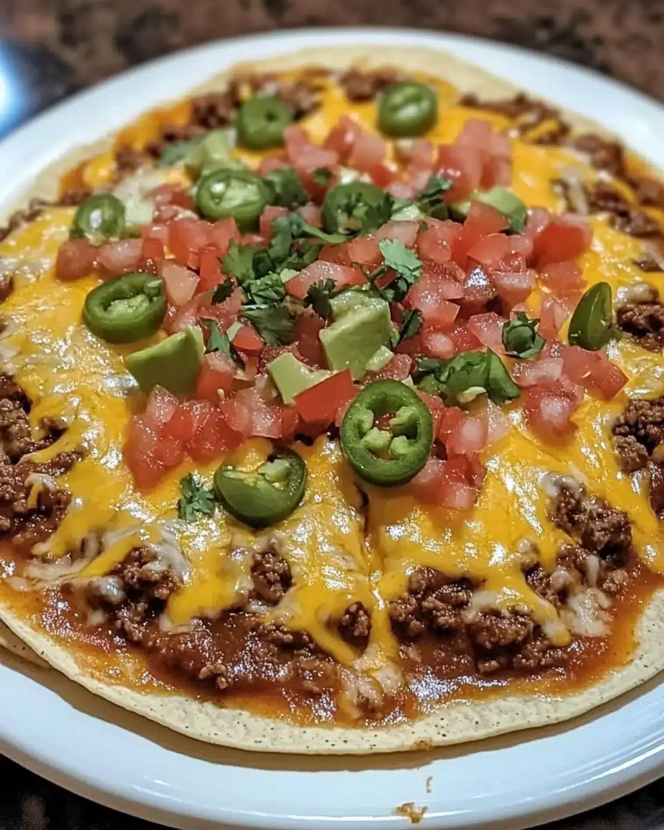 Homemade Mexican Pizza